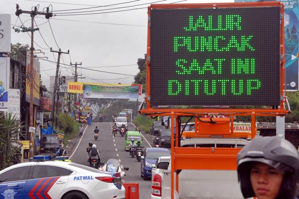  Jalur Puncak Bogor Ditutup 10 Hari