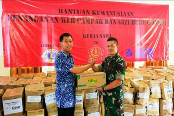  BCA Beri Bantuan Rp250 juta untuk KLB Campak dan Gizi Buruk Asmat