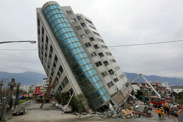  Gempa di Taiwan, Banyak Gedung Bertingkat Nyaris Roboh