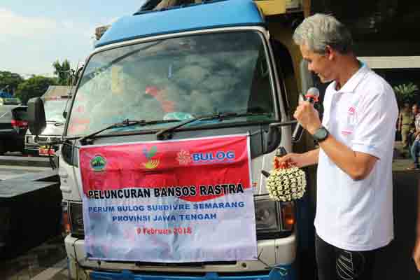  Pemprov Jateng Gandeng Bulog Kembali Luncurkan Bansos Rastra