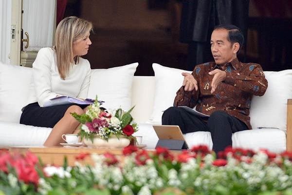  Presiden Jokowi Menerima Kunjungan Ratu Maxima dari Belanda