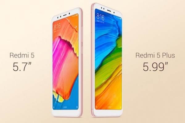  Harga Berbeda Rp1 juta, Ini Spesifikasi Redmi 5 dan Redmi 5 Plus