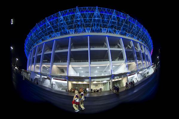  Ketika Sri Mulyani Kecewa Berat Stadion GBK Rusak