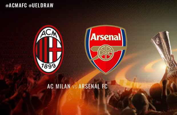  Hasil Drawing Babak 16 Besar Liga Europa: AC Milan Vs Arsenal 