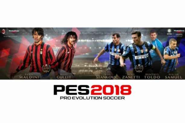  Jelang Laga Derby, Legenda Milan dan Inter Muncul di PES 2018