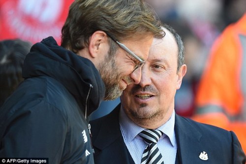Klopp dan Rafael Benitez/Daily Mail