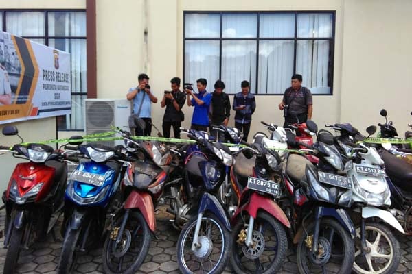  Sita 16 Motor, Polres Kukar Ringkus Gembong Curanmor