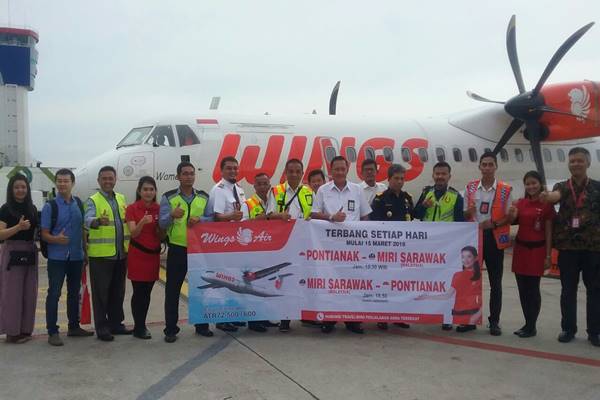  Wings Air Buka Rute Internasional Pontianak-Miri, Malaysia