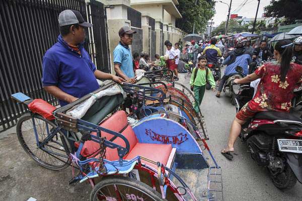  Becak yang Beroperasi di DKI Perlu Penuhi Unsur Teknologi