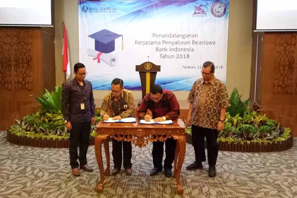  BI Beri Beasiswa ke Universitas Borneo Tarakan