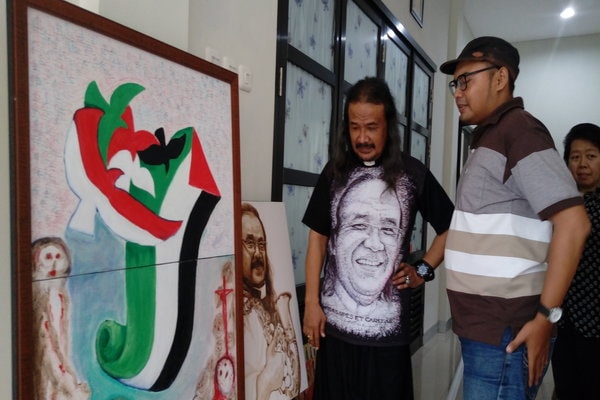  Ratusan Lukisan Palestina Bakal Mejeng di Gedung Pastoran Unika