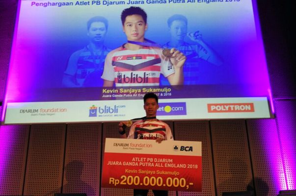  Dapat Bonus Rp250 Juta, Kevin Sanjaya Diharapkan Jadi Contoh Bagi Junior-juniornya
