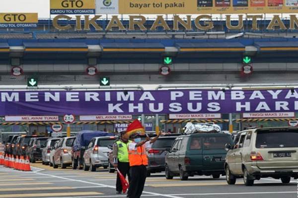  82.000 Kendaaran Melintasi Gerbang Tol Cikarang Utama