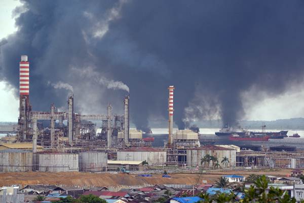  Kebakaran Pipa Minyak di Perairan Balikpapan