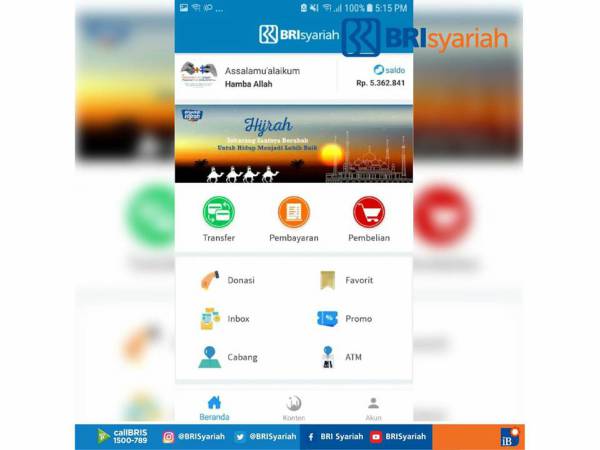  #FaedahHijrah Bisa Cari Masjid Terdekat Pakai BRIS Online