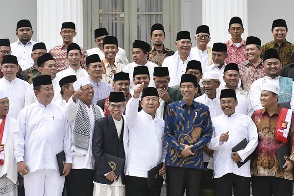  Presiden Jokowi Bertemu Ulama Jabar di Istana Merdeka