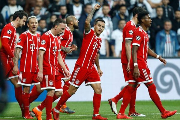 Pencetak gol penentu kemenangan 2-1 Bayern Munchen atas Sevilla di leg pertama perempat final Liga Champions 2018/Reuters