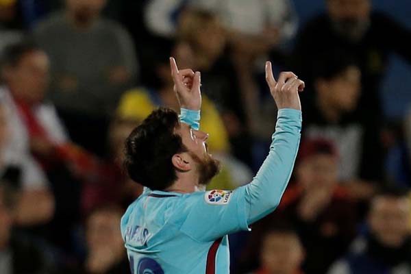 Bintang Barcelona Lionel Messi/Reuters-Santiago Ferrero