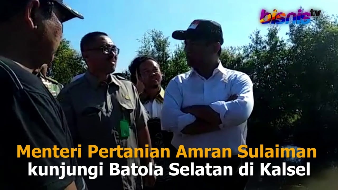  Mentan Tinjau Rawa Lebak di Kalsel