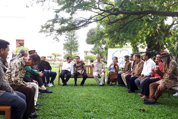  Presiden Jokowi Bertemu Budayawan dan Seniman