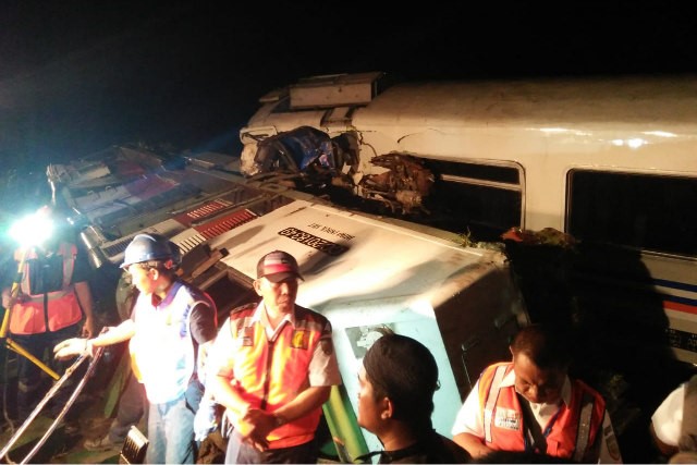  Hari ini Kereta bisa Melaju 40 km/jam di Lokasi KA Sancaka Terguling 