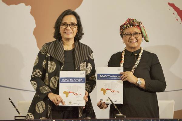  Sri Mulyani dan Retno Marsudi Luncurkan Buku Road to Africa