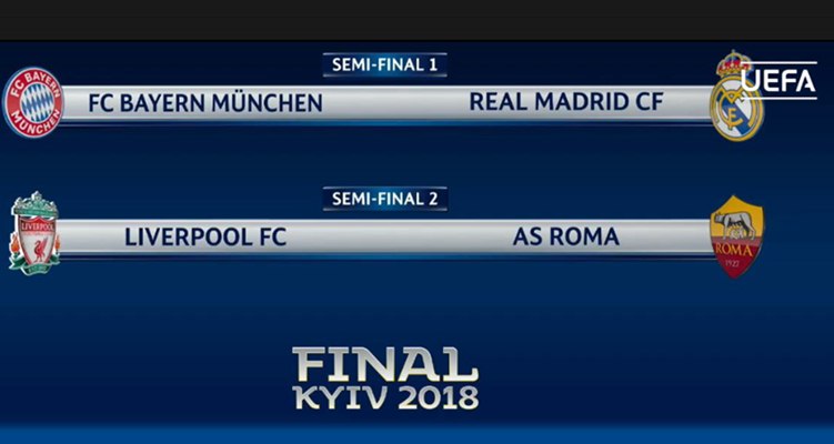  Hasil Drawing Semifinal Liga Champions: Munchen Vs Madrid, Liverpool Vs Roma