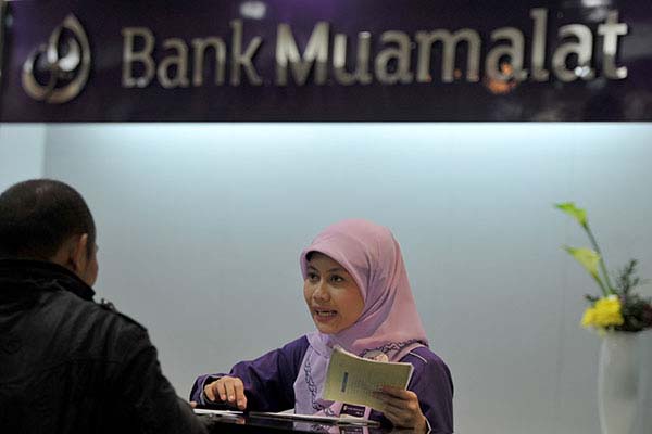 Aktivitas di Bank Muamalat/Antara
