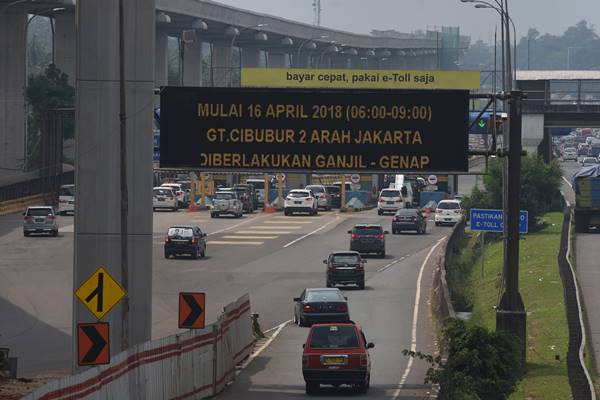  Ganjil-Genap di Pintu Tol Cibubur 2, Polisi Terjunkan 10 Personel