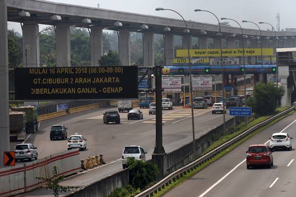  BPTJ dan Polri Pantau Ganjil-Genap di Tol Jakarta-Tangerang