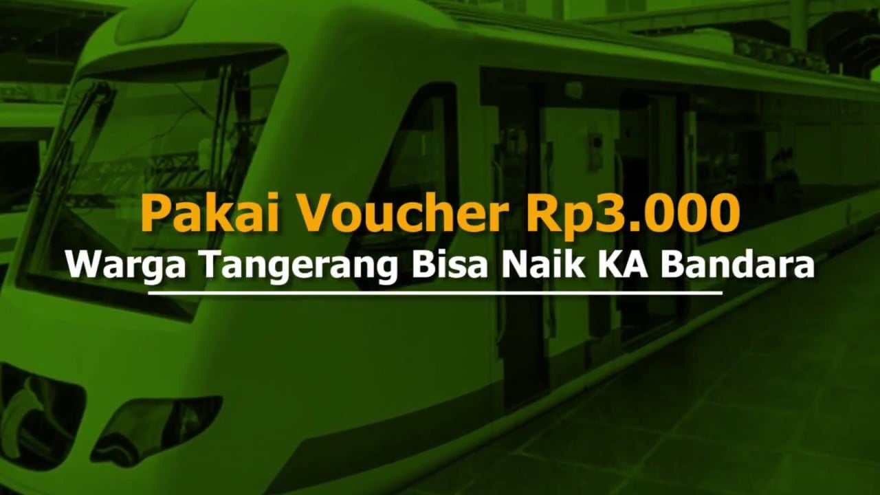  Hore, Warga Tangerang Bis Naik KA Bandara Pakai Voucher Rp3.000