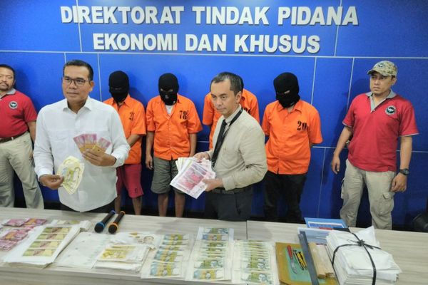  Dittipideksus Polri Tangkap 4 Pelaku Pengedar Uang Palsu