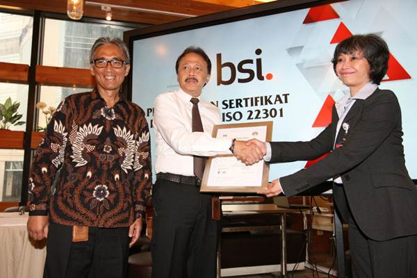  BEI Raih Sertifikat ISO 22301:2012 dari BSI