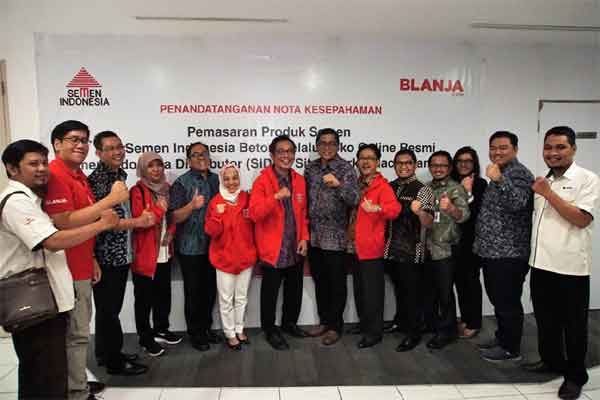  Perkuat Pemasaran di Marketplace, Semen Indonesia Gandeng Blanja.com