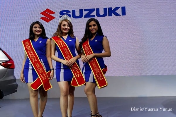IIMS 2018: Aria Suzuki Novita Sari Sabet Miss Motorshow 