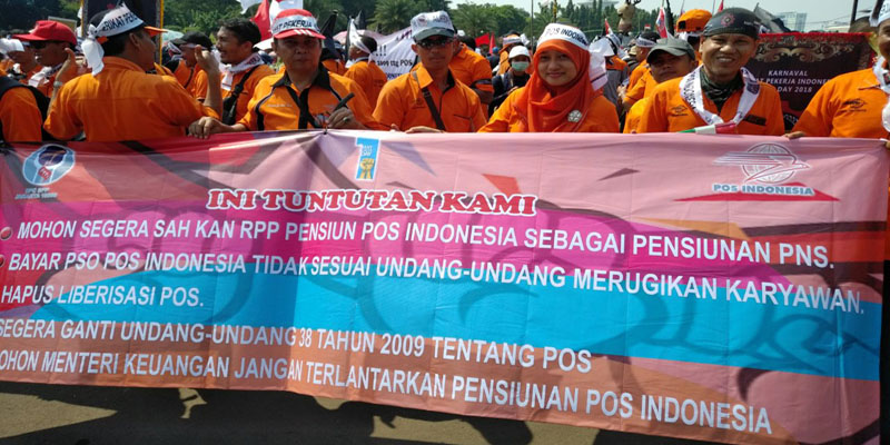  Hari Buruh, Karyawan Posindo: Ketentuan PSO Rugikan Karyawan