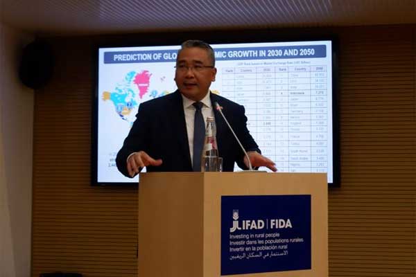  Di Forum IFAD, Mendes Eko Sampaikan Dana Desa Inspirasi Atasi Kemiskinan Perdesaan