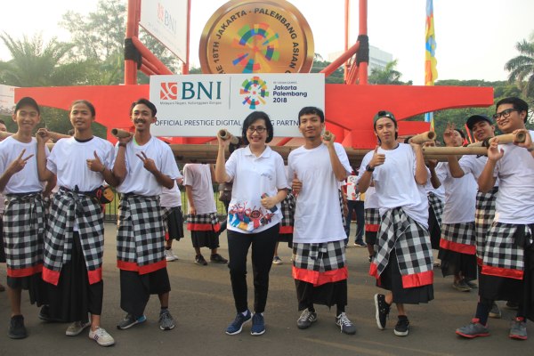  BNI Bagikan 1.000 Keping Uang Elektronik Edisi Asian Games 2018