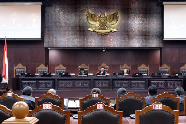 Suasana sidang di Mahkamah Konstitusi, Jakarta./JIBI-Abdullah Azzam