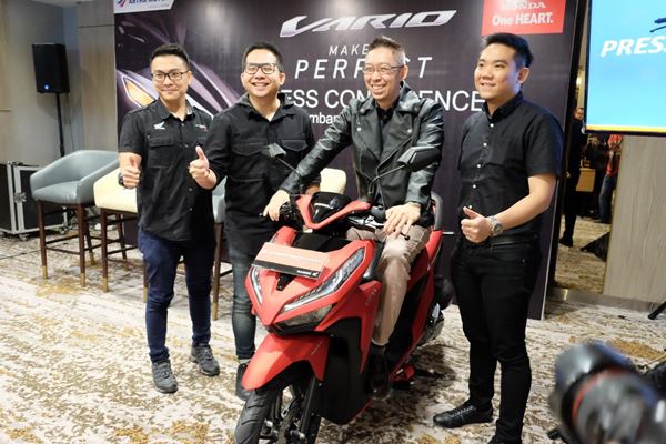 Jajaran Manajemen Astra Motor Sumsel meresmikan All New Honda Vario 150 dan All New Honda Vario 125 mengaspal di Sumatra Selatan. Istimewa