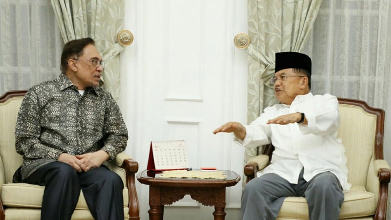  Anwar Ibrahim Bertemu JK di Rumah Dinas Wakil Presiden