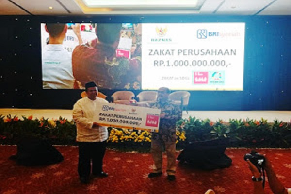  BRI Syariah Salurkan Zakat Perusahaan Rp1 milyar Lewat Baznas