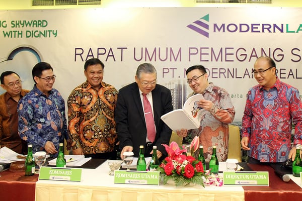  Modernland Realty Targetkan Marketing Sales Rp3,5 Triliun