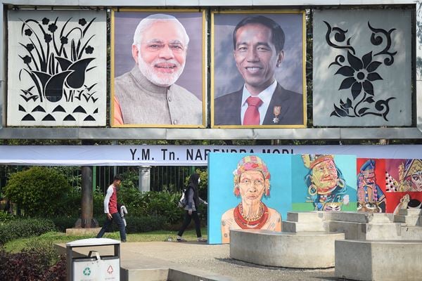  Siang Ini, Jokowi dan PM India Main Layang-layang di Monas