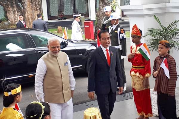  Presiden Jokowi Menerima Kunjungan PM India Narendra Modi