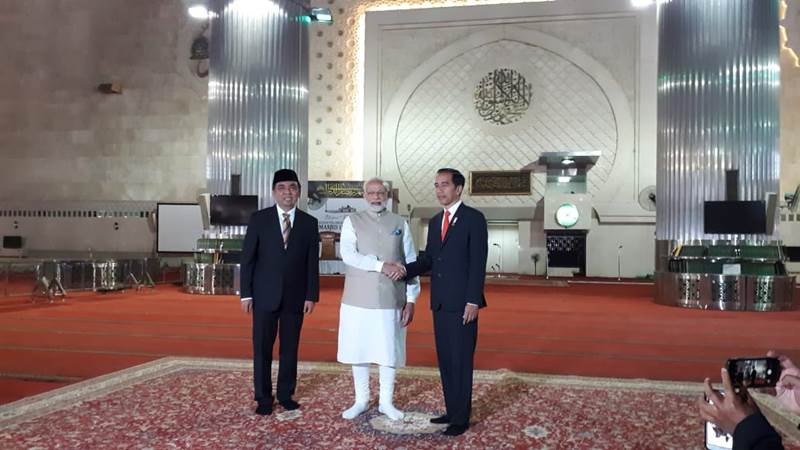  Presiden Jokowi dan PM Narendra Modi Kunjungi Mesjid Istiqlal