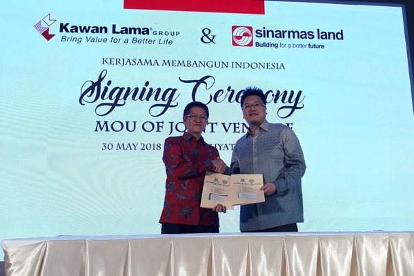  Sinarmas Land Gandeng Kawan Lama Group Bentuk Patungan