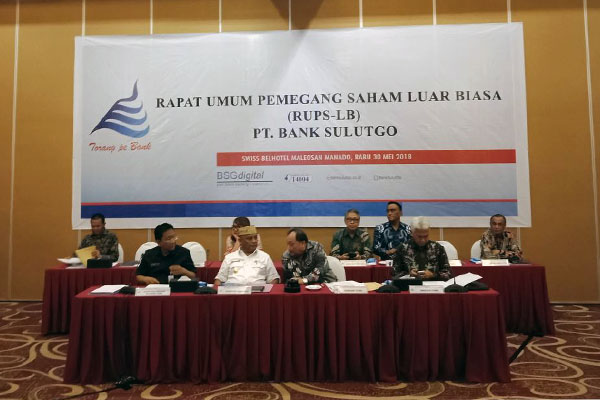  RUPS-LB Bank Sulutgo, Ini 3 Keputusannya