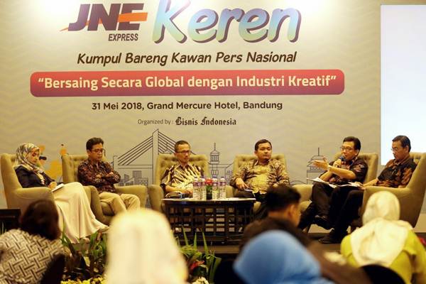  Bisnis Indonesia dan JNE Kumpul Bareng Kawan Pers di Bandung