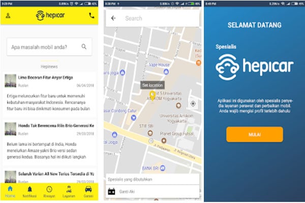  Bengkel dan Cuci Mobil Online ala Hepicar